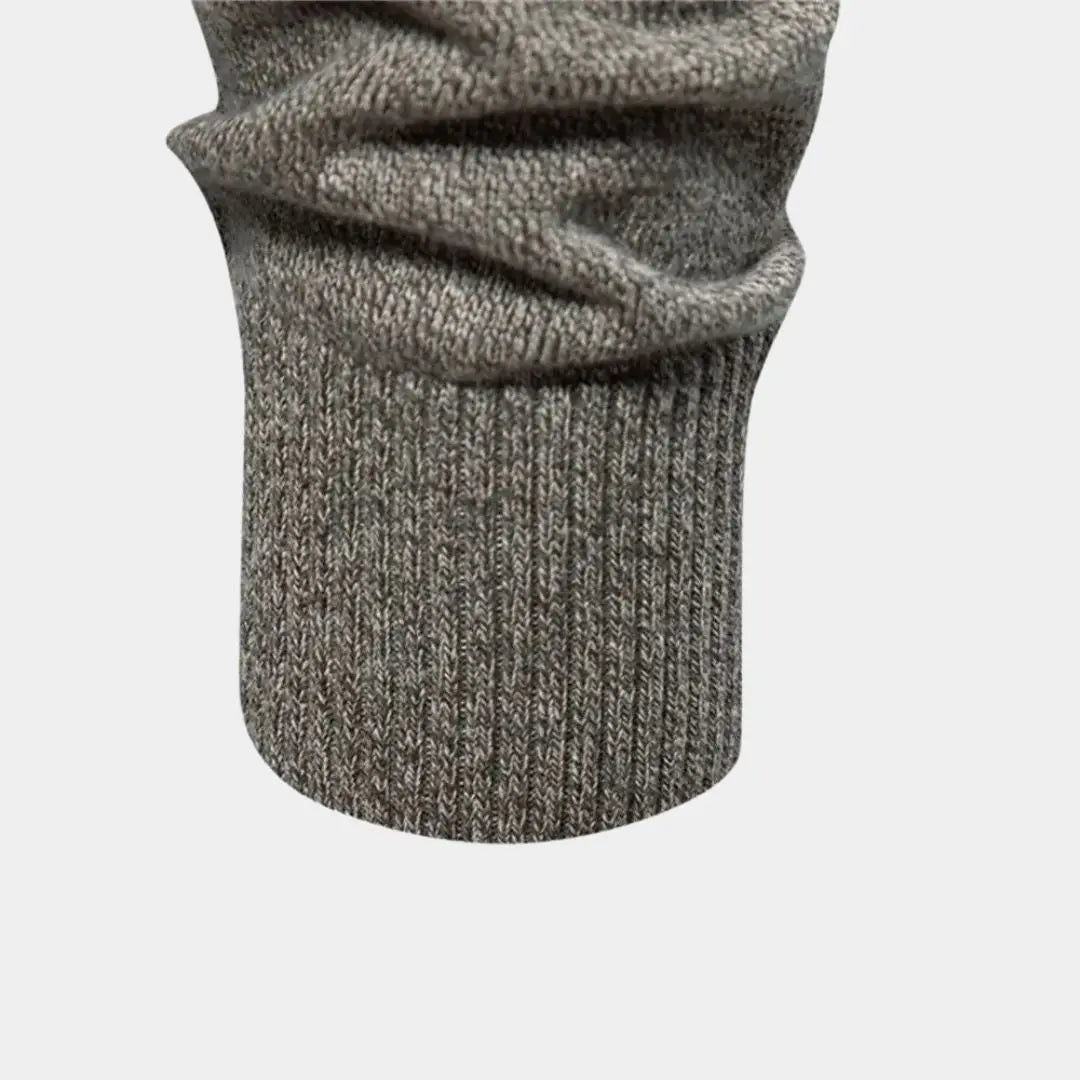 Hernn Sweater Gestrickter Baumwoll-Cardigan mit Stehkragen – Eleganz & Komfort