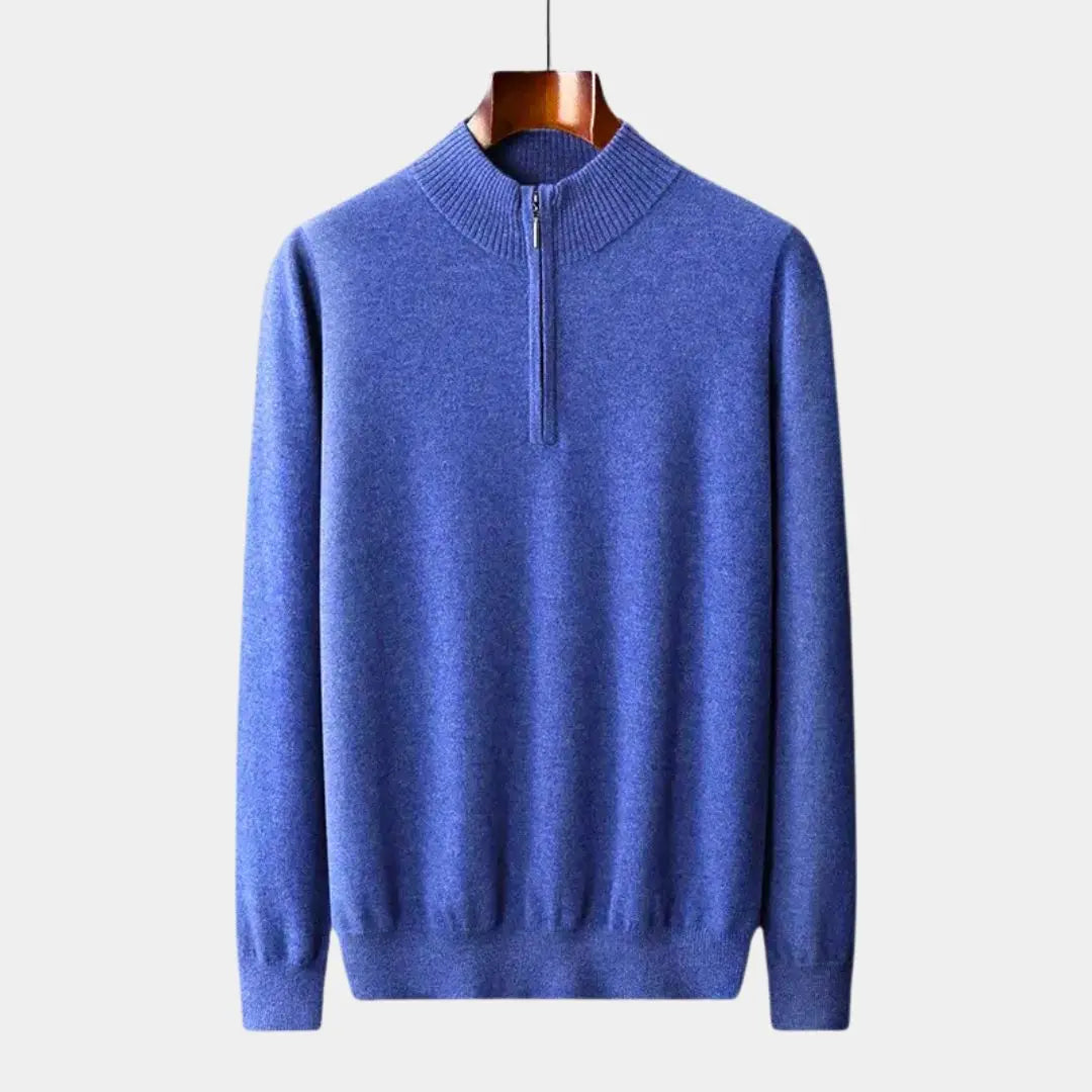 Hernn sweater Merino Halbzip Pullover – Hochwertiger Komfort & Stil