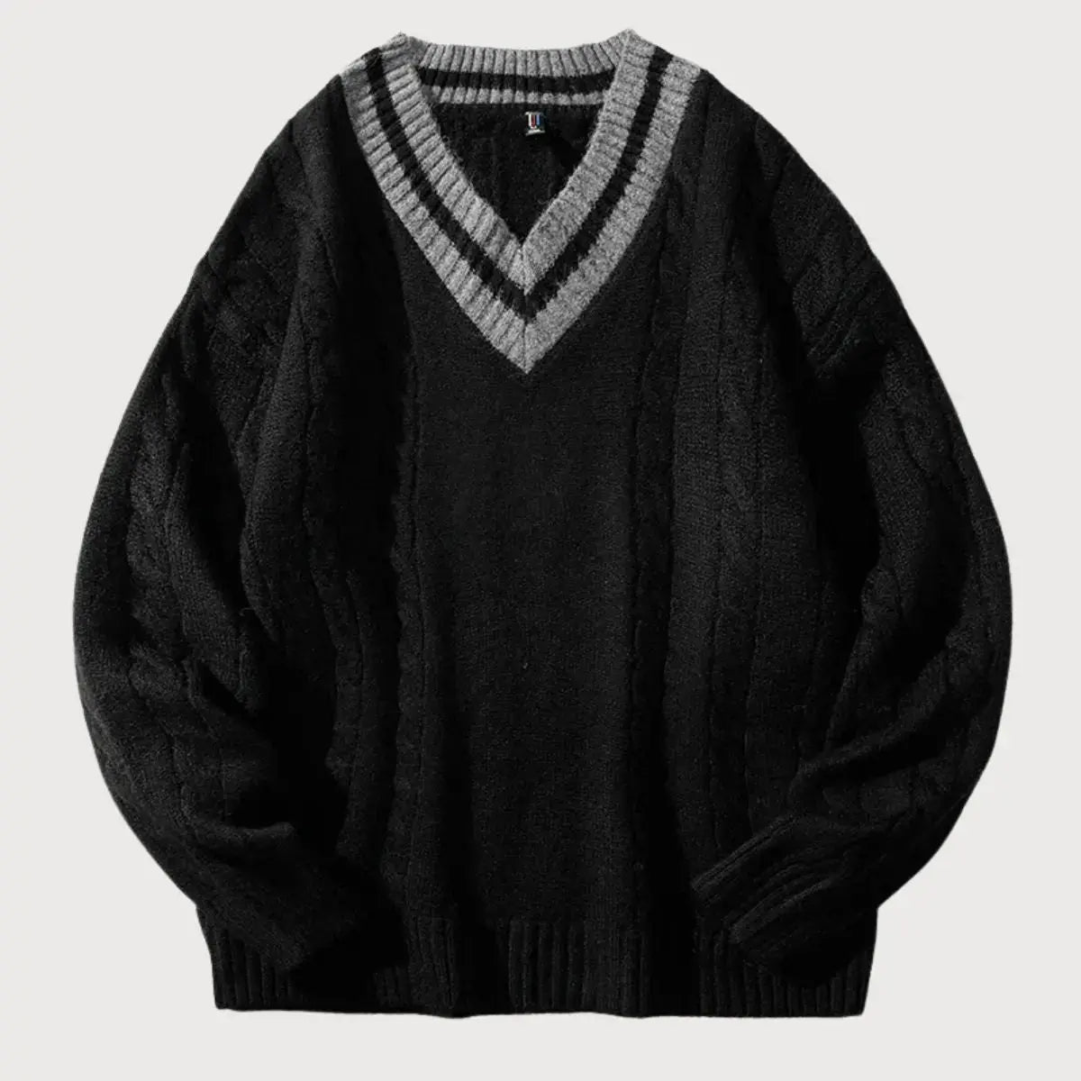 Hernn sweater Minimalistischer V-Ausschnitt Pullover für zeitlosen Stil