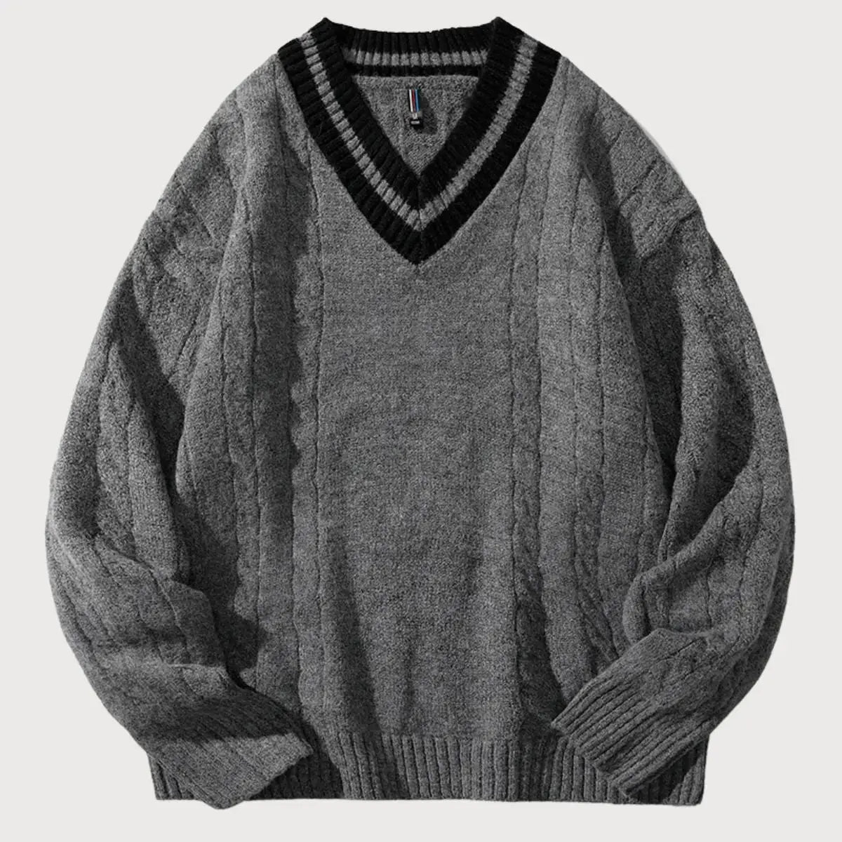 Hernn sweater Minimalistischer V-Ausschnitt Pullover für zeitlosen Stil