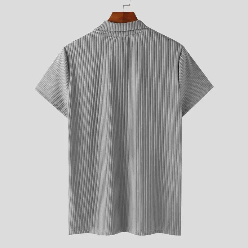 Hernn t-shirt Minimalistisches Strick-T-Shirt – Stilvoll und Bequem Nicht auf Lager