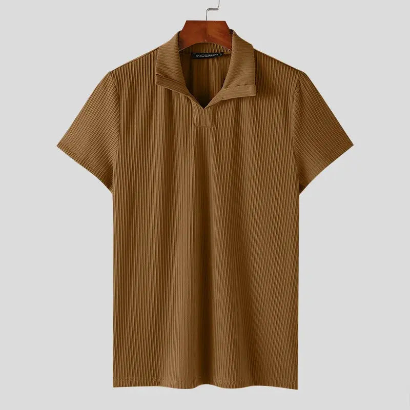 Hernn t-shirt Minimalistisches Strick-T-Shirt – Stilvoll und Bequem Nicht auf Lager
