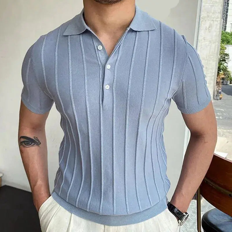 Hernn polo Strick-Polo-Shirt für Herren – Stilvoll, Bequem & Vielseitig