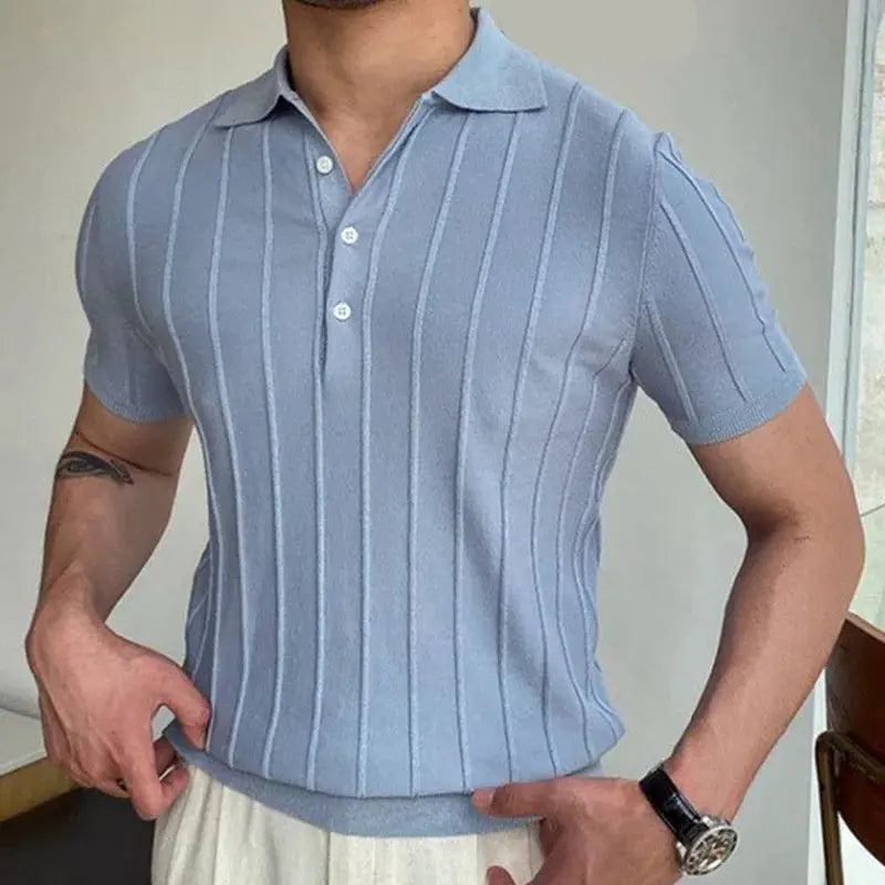 Hernn polo Strick-Polo-Shirt für Herren – Stilvoll, Bequem & Vielseitig