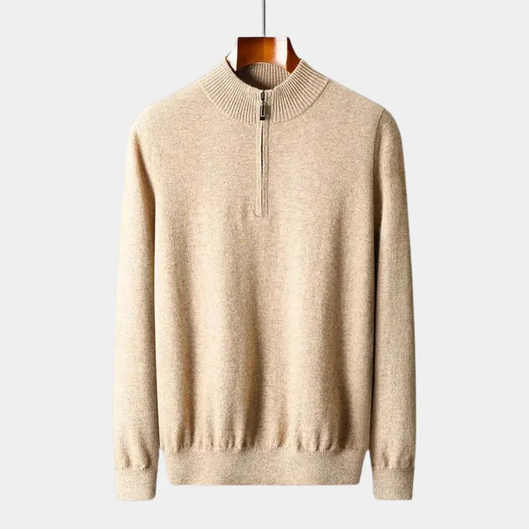 Hernn sweater Merino Halbzip Pullover – Hochwertiger Komfort & Stil