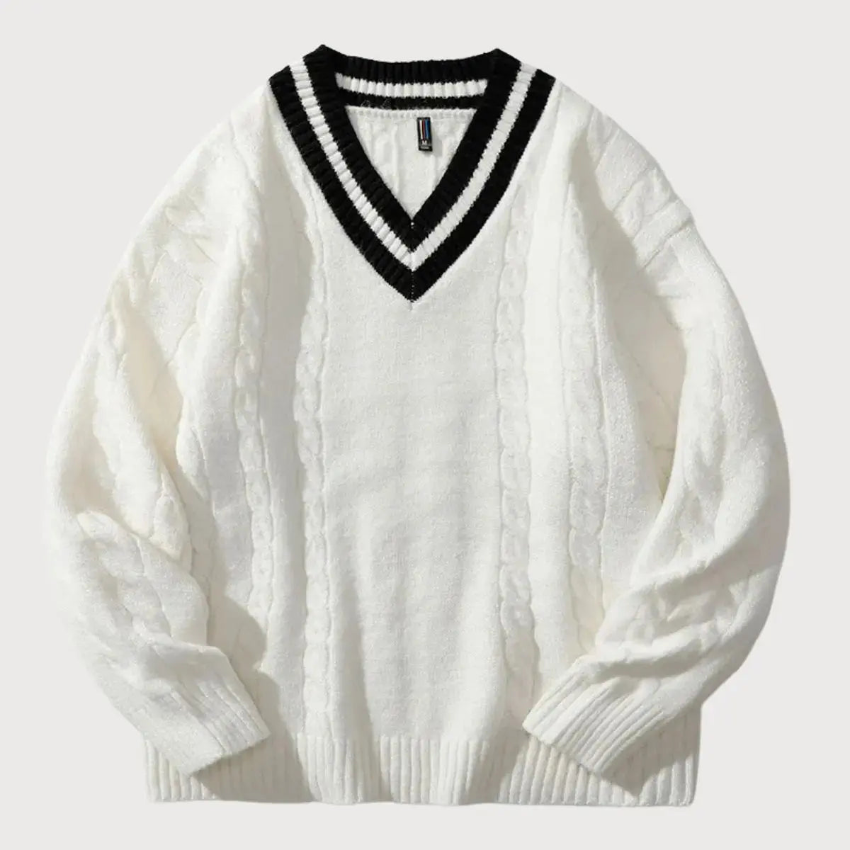 Hernn sweater Minimalistischer V-Ausschnitt Pullover für zeitlosen Stil