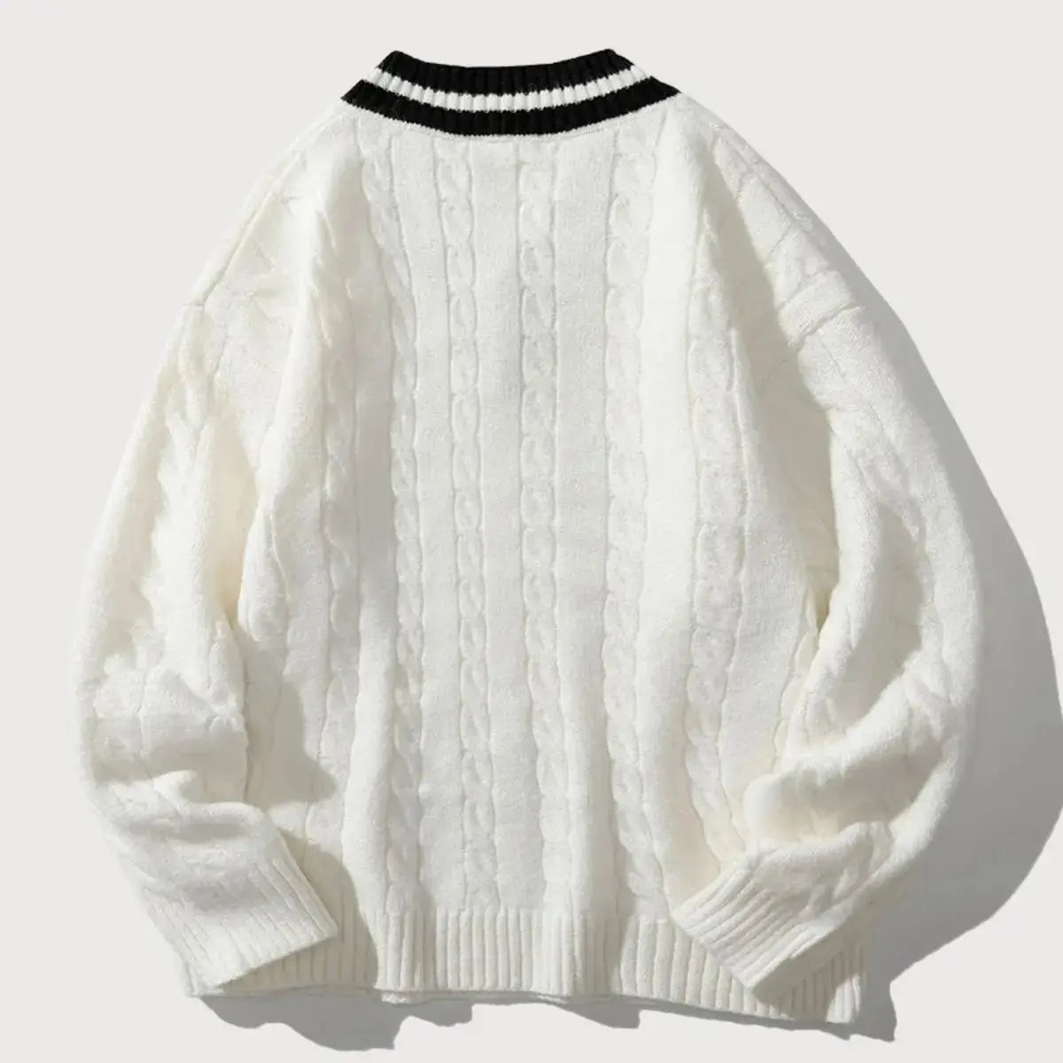 Hernn sweater Minimalistischer V-Ausschnitt Pullover für zeitlosen Stil
