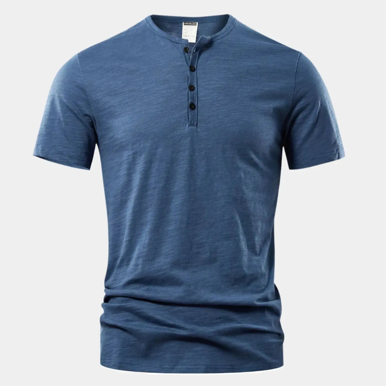 Hernn t-shirt Essentielles Casual Henry Neck T-Shirt für Herren – Stilvoller Komfort